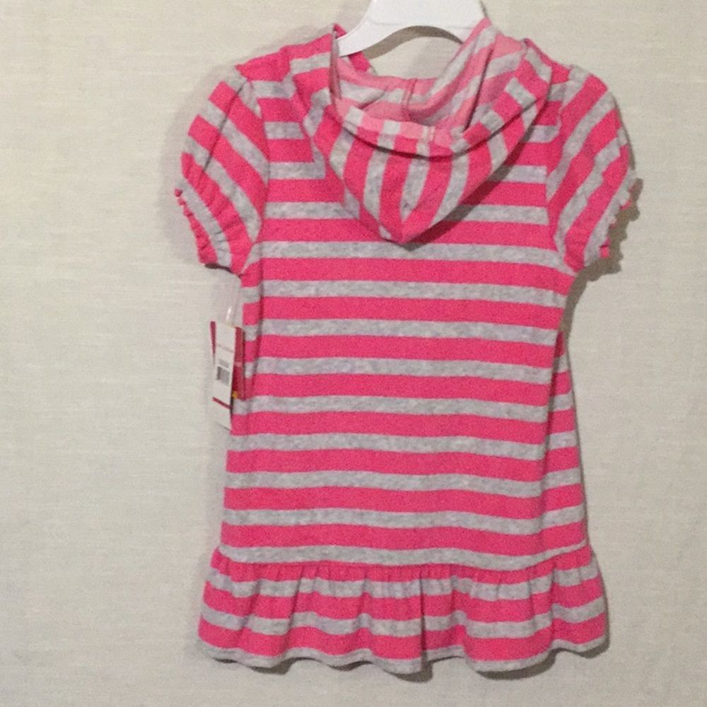 terry cloth cover up hoodie w/zipper - Picture 2 of 8